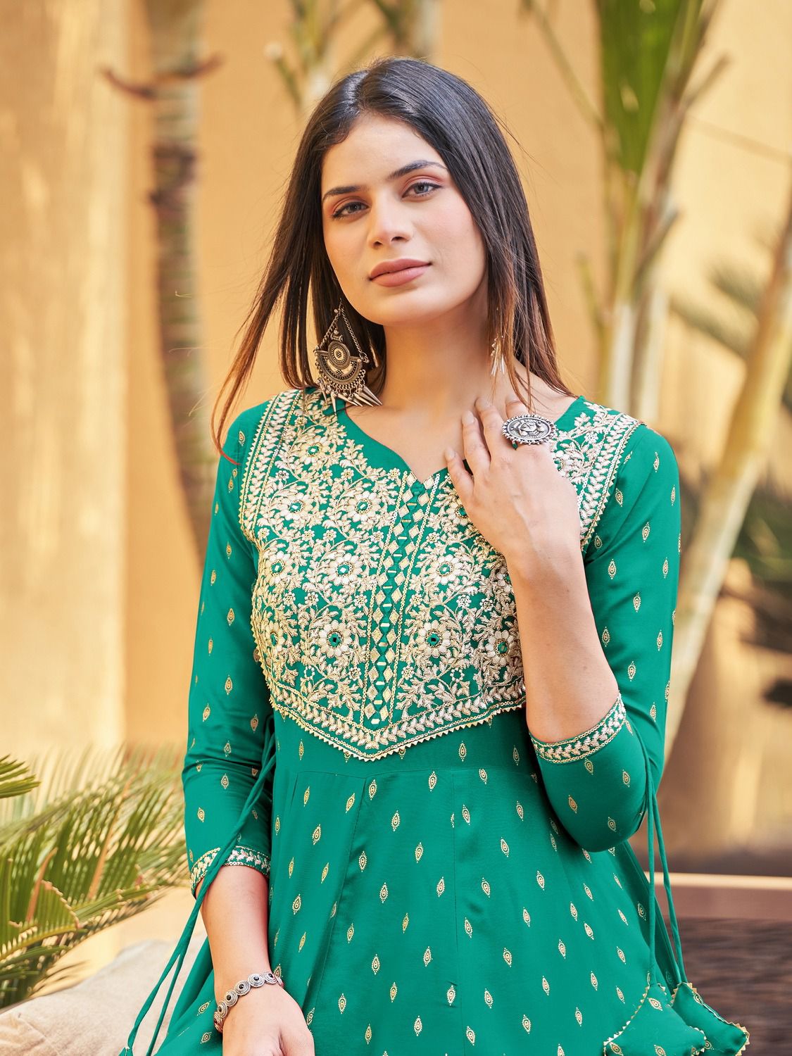 Walkway 40 By Blue Hills Printed Anarkali Kurti Catalog
